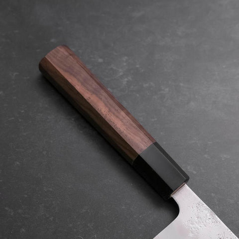 Gyuto Silver Steel #3 Nashiji Buffalo Walnut Handle 210mm (8.3”)-[Musashi]-[Japanese-Kitchen-Knives]