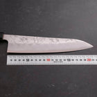 Gyuto Silver Steel #3 Nashiji Buffalo Walnut Handle 210mm (8.3”)-[Musashi]-[Japanese-Kitchen-Knives]