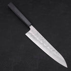 Gyuto Silver Steel #3 Nashiji Dark Blue Urushi Handle 210mm (8.3”)-[Musashi]-[Japanese-Kitchen-Knives]