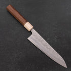 Gyuto Silver Steel #3 Nashiji Maple Walnut Handle 180mm (7”)-[Musashi]-[Japanese-Kitchen-Knives]