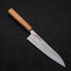 Gyuto Silver Steel #3 Nashiji Oak Handle 180mm (7”)-[Musashi]-[Japanese-Kitchen-Knives]