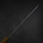 Gyuto Silver Steel #3 Nashiji Olive Handle 210mm (8.3”)-[Musashi]-[Japanese-Kitchen-Knives]