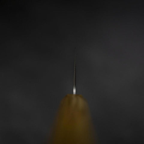 Gyuto Silver Steel #3 Nashiji Olive Handle 210mm-[Musashi]-[Japanese-Kitchen-Knives]