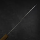 Gyuto Silver Steel #3 Nashiji Olive Handle 210mm-[Musashi]-[Japanese-Kitchen-Knives]