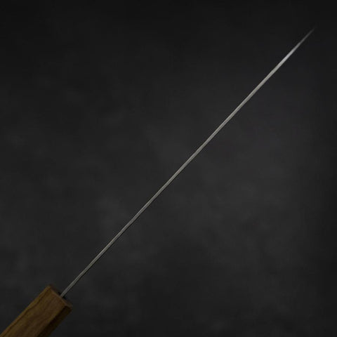 Gyuto Silver Steel #3 Nashiji Olive Handle 210mm-[Musashi]-[Japanese-Kitchen-Knives]