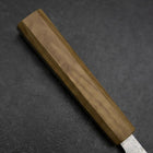 Gyuto Silver Steel #3 Nashiji Olive Handle 210mm-[Musashi]-[Japanese-Kitchen-Knives]