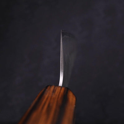 Gyuto Silver Steel #3 Nashiji Sumi Urushi Handle 180mm-Silver steel #3-Nashiji-Japanese Handle-[Musashi]-[Japanese-Kitchen-Knives]