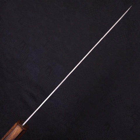Gyuto Silver Steel #3 Nashiji Sumi Urushi Handle 240mm (9.4”)-[Musashi]-[Japanese-Kitchen-Knives]