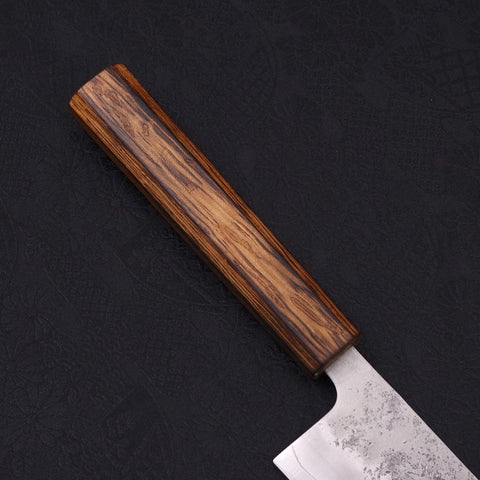 Gyuto Silver Steel #3 Nashiji Sumi Urushi Handle 240mm (9.4”)-[Musashi]-[Japanese-Kitchen-Knives]