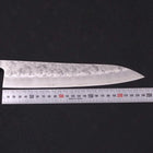 Gyuto Silver Steel #3 Nashiji Sumi Urushi Handle 240mm (9.4”)-[Musashi]-[Japanese-Kitchen-Knives]