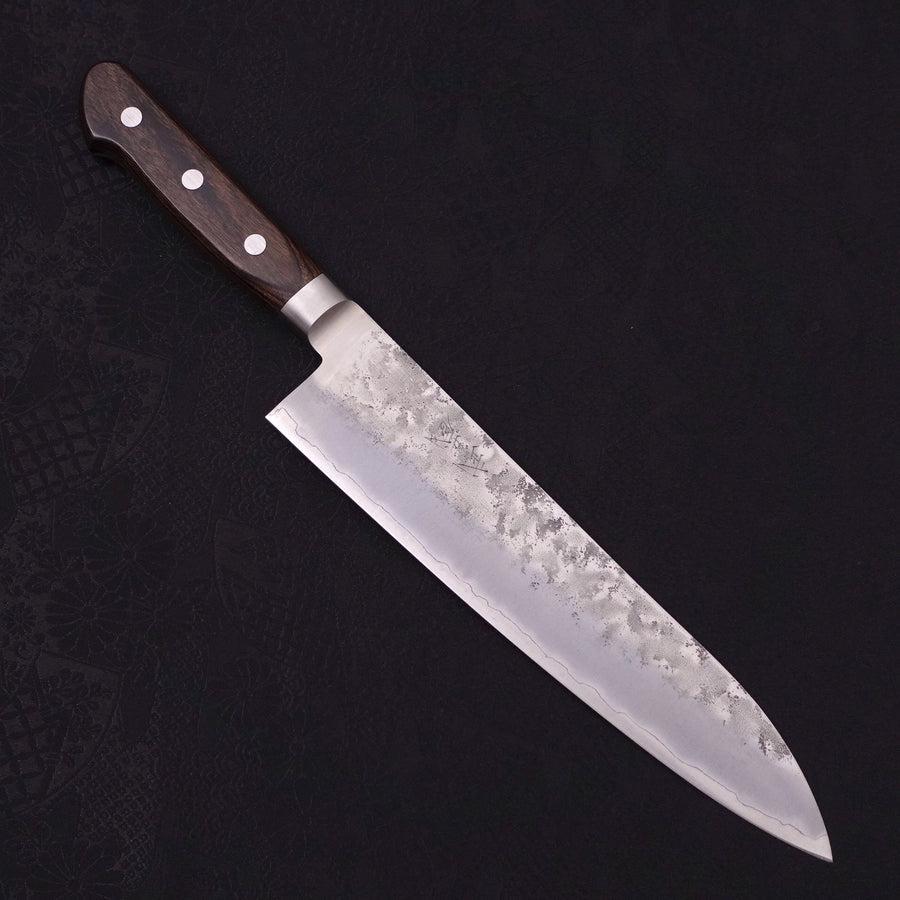 Gyuto Silver Steel #3 Nashiji Western Handle 210mm-Silver steel #3-Nashiji-Western Handle-[Musashi]-[Japanese-Kitchen-Knives]