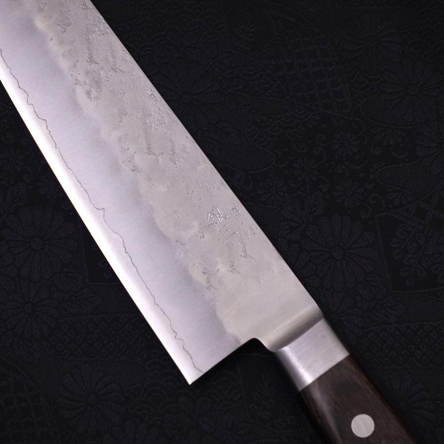 Gyuto Silver Steel #3 Nashiji Western Handle 240mm-Silver steel #3-Nashiji-Western Handle-[Musashi]-[Japanese-Kitchen-Knives]