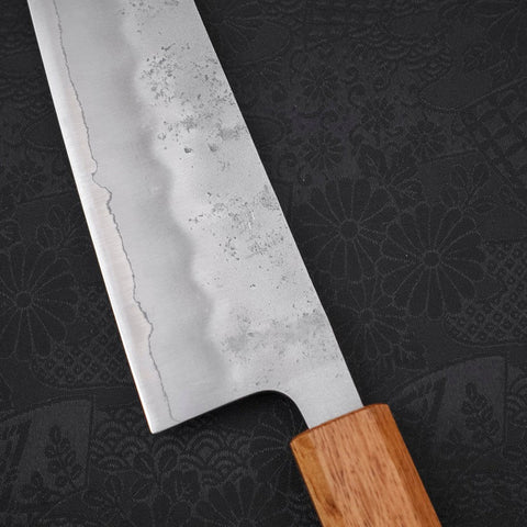 Gyuto Silver Steel #3 Nashiji Yaki Urushi Handle 210mm (8.3”)-[Musashi]-[Japanese-Kitchen-Knives]