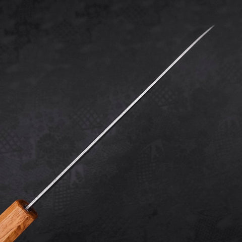 Gyuto Silver Steel #3 Nashiji Yaki Urushi Handle 210mm (8.3”)-[Musashi]-[Japanese-Kitchen-Knives]