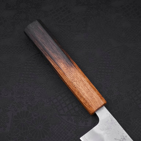 Gyuto Silver Steel #3 Nashiji Yaki Urushi Handle 210mm (8.3”)-[Musashi]-[Japanese-Kitchen-Knives]