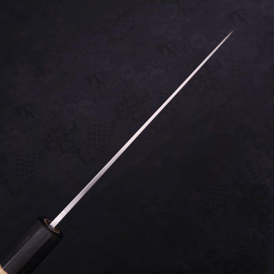 Gyuto Silver Steel #3 Polished Buffalo Magnolia Handle 180mm-Silver steel #3-Polished-Japanese Handle-[Musashi]-[Japanese-Kitchen-Knives]