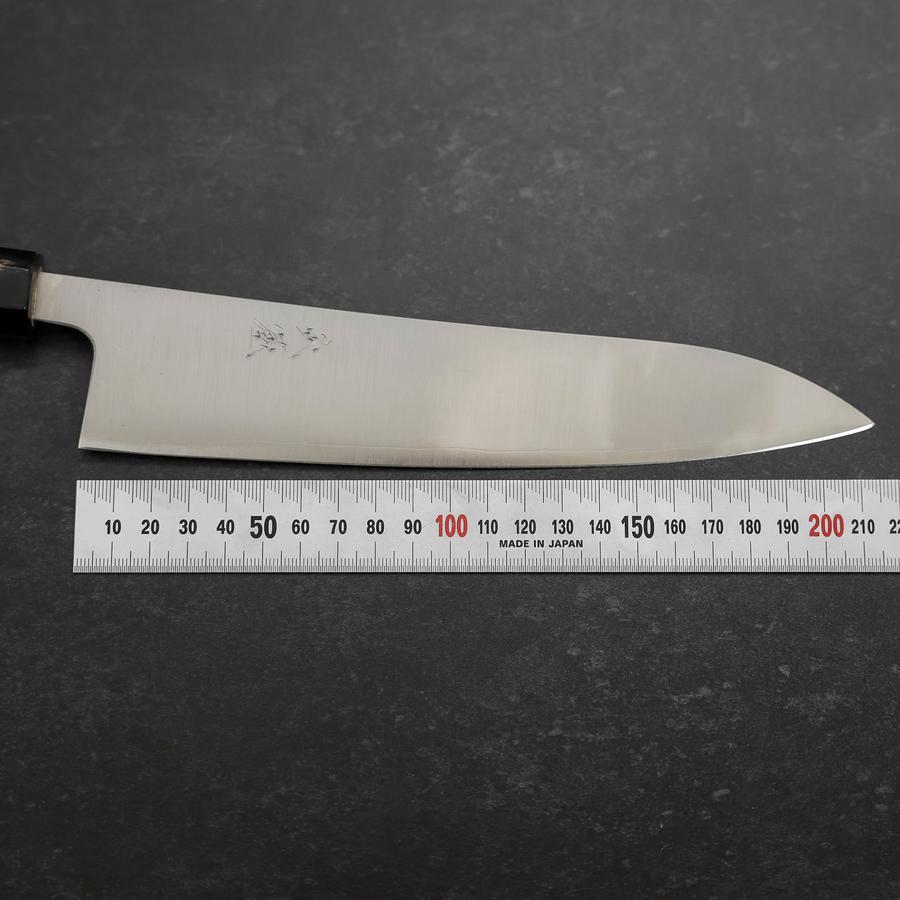 牛刀 銀紙3号 磨き仕上げ 水牛朴八角柄 210mm – MUSASHI