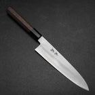 Gyuto Silver Steel #3 Polished Buffalo Walnut Handle 210mm (8.3”)-[Musashi]-[Japanese-Kitchen-Knives]