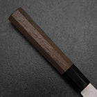 Gyuto Silver Steel #3 Polished Buffalo Walnut Handle 210mm-[Musashi]-[Japanese-Kitchen-Knives]