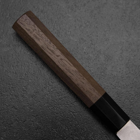 Gyuto Silver Steel #3 Polished Buffalo Walnut Handle 210mm-[Musashi]-[Japanese-Kitchen-Knives]