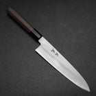 Gyuto Silver Steel #3 Polished Buffalo Walnut Handle 210mm-[Musashi]-[Japanese-Kitchen-Knives]