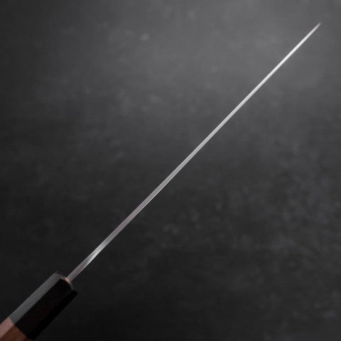 Gyuto Silver Steel #3 Polished Walnut Handle 210mm (8.3”)-[Musashi]-[Japanese-Kitchen-Knives]