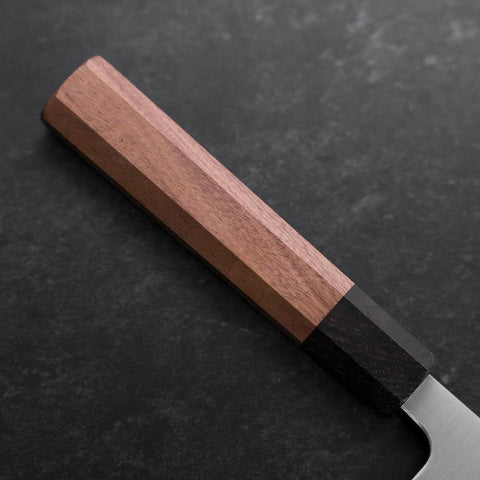 Gyuto Silver Steel #3 Polished Walnut Handle 210mm (8.3”)-[Musashi]-[Japanese-Kitchen-Knives]
