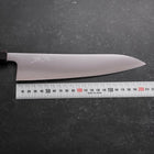 Gyuto Silver Steel #3 Polished Walnut Handle 210mm (8.3”)-[Musashi]-[Japanese-Kitchen-Knives]