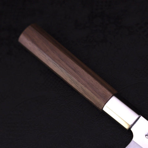 Gyuto Silver Steel #3 Walnut Handle 180mm (7”)-[Musashi]-[Japanese-Kitchen-Knives]
