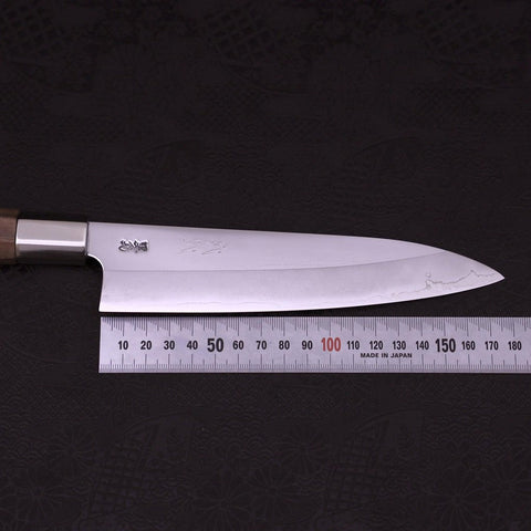 Gyuto Silver Steel #3 Walnut Handle 180mm (7”)-[Musashi]-[Japanese-Kitchen-Knives]