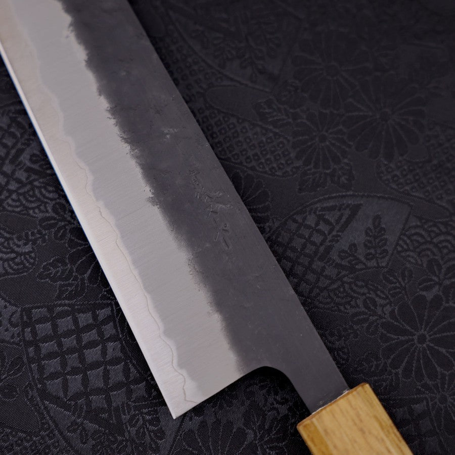 Gyuto Stainless Clad Blue Super Kurouchi Nashiji Yaki Urushi