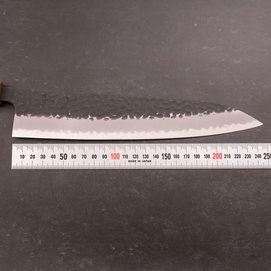 牛刀 青紙スーパー 黒打槌目 欅柄 240mm – MUSASHI