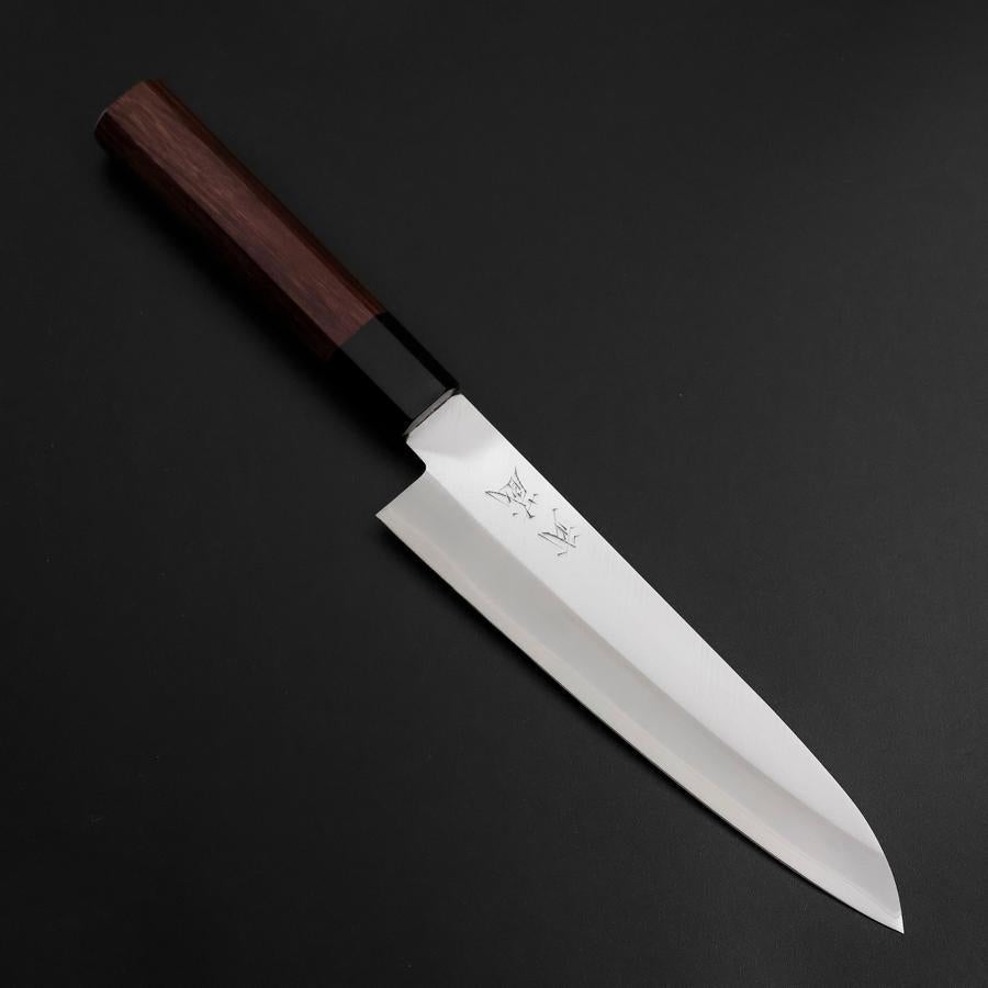 牛刀 青紙スーパー 磨き 墨漆柄 180mm – MUSASHI