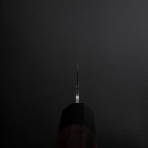 Gyuto Stainless Clad Blue Super Polished Shitan Handle 180mm-[Musashi]-[Japanese-Kitchen-Knives]