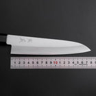 Gyuto Stainless Clad Blue Super Polished Shitan Handle 180mm-[Musashi]-[Japanese-Kitchen-Knives]