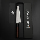 Gyuto Stainless Clad Blue Super Polished Shitan Handle 180mm-[Musashi]-[Japanese-Kitchen-Knives]