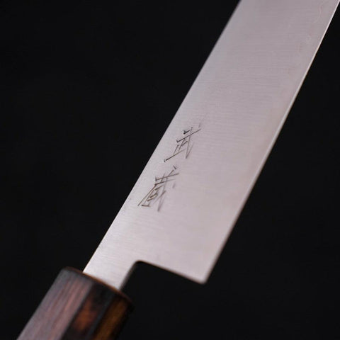 Gyuto Stainless Clad Blue Super Polished Sumi Urushi Handle 180mm (7”)-[Musashi]-[Japanese-Kitchen-Knives]