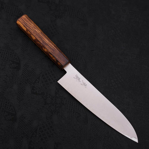 Gyuto Stainless Clad Blue Super Polished Sumi Urushi Handle 180mm (7”)-[Musashi]-[Japanese-Kitchen-Knives]