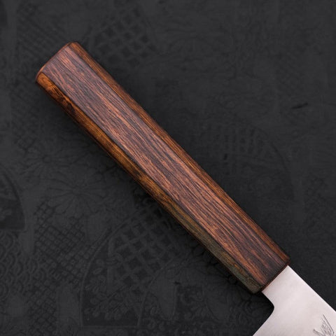 Gyuto Stainless Clad Blue Super Polished Sumi Urushi Handle 210mm (8.3”)-[Musashi]-[Japanese-Kitchen-Knives]