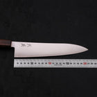 Gyuto Stainless Clad Blue Super Polished Sumi Urushi Handle 210mm (8.3”)-[Musashi]-[Japanese-Kitchen-Knives]