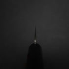 Gyuto Stainless Clad Blue Super Polished Western Black Red Handle 180mm (Tsuba-nashi) (7”)-[Musashi]-[Japanese-Kitchen-Knives]