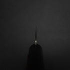 Gyuto Stainless Clad Blue Super Polished Western Black Red Handle 180mm (Tsuba-nashi)-[Musashi]-[Japanese-Kitchen-Knives]