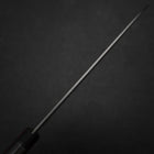 Gyuto Stainless Clad Blue Super Polished Western Black Red Handle 180mm (Tsuba-nashi)-[Musashi]-[Japanese-Kitchen-Knives]