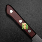 Gyuto Stainless Clad Blue Super Polished Western Black Red Handle 180mm (Tsuba-nashi)-[Musashi]-[Japanese-Kitchen-Knives]