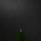 Gyuto Sweden Stainless Steel Nashiji Washi Damascus Green Urushi Handle 210mm (8.3”)-[Musashi]-[Japanese-Kitchen-Knives]