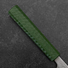 Gyuto Sweden Stainless Steel Nashiji Washi Damascus Green Urushi Handle 210mm (8.3”)-[Musashi]-[Japanese-Kitchen-Knives]