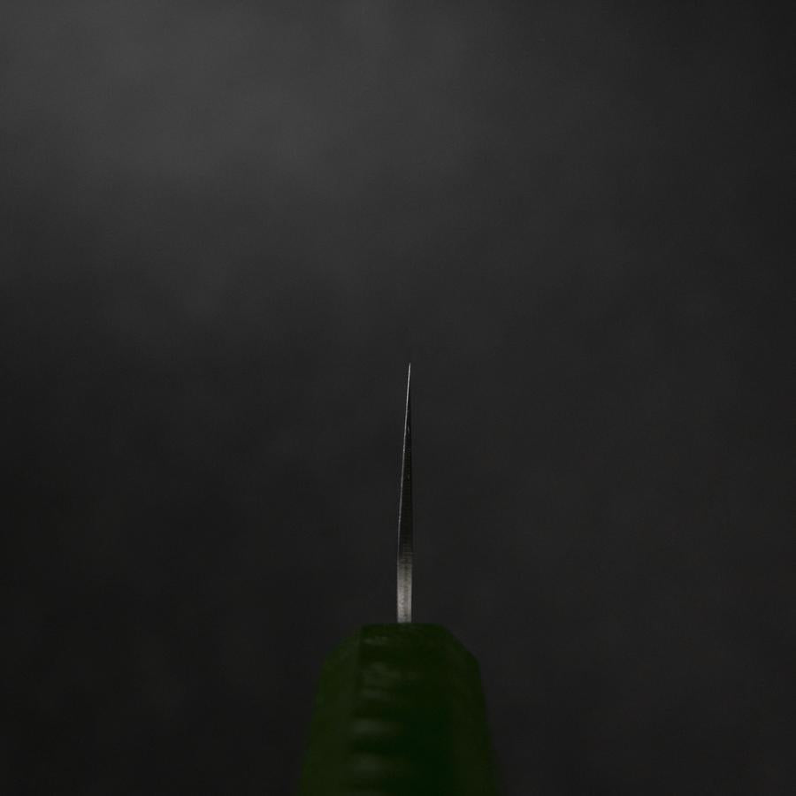 Gyuto Sweden Stainless Steel Nashiji Washi Damascus Green Urushi Handle 210mm-[Musashi]-[Japanese-Kitchen-Knives]