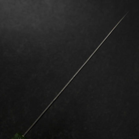 Gyuto Sweden Stainless Steel Nashiji Washi Damascus Green Urushi Handle 210mm-[Musashi]-[Japanese-Kitchen-Knives]