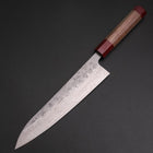 Gyuto Sweden Stainless Steel Nashiji Washi Damascus Walnut Handle 210mm (8.3”)-[Musashi]-[Japanese-Kitchen-Knives]