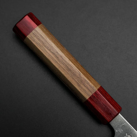 Gyuto Sweden Stainless Steel Nashiji Washi Damascus Walnut Handle 210mm (8.3”)-[Musashi]-[Japanese-Kitchen-Knives]